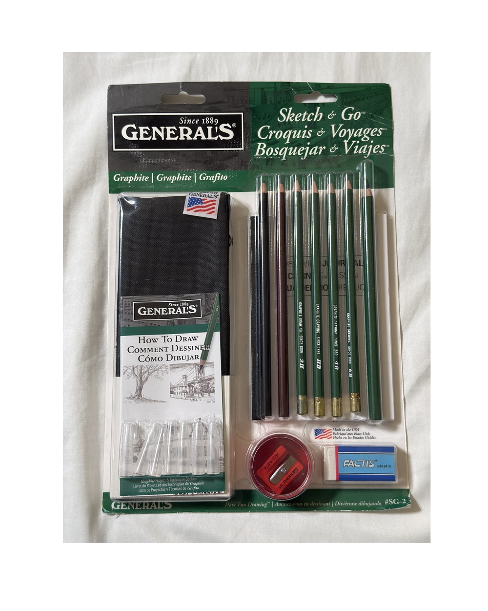 NEW General's Sketch & Go Graphite Pencil Set SG-2
